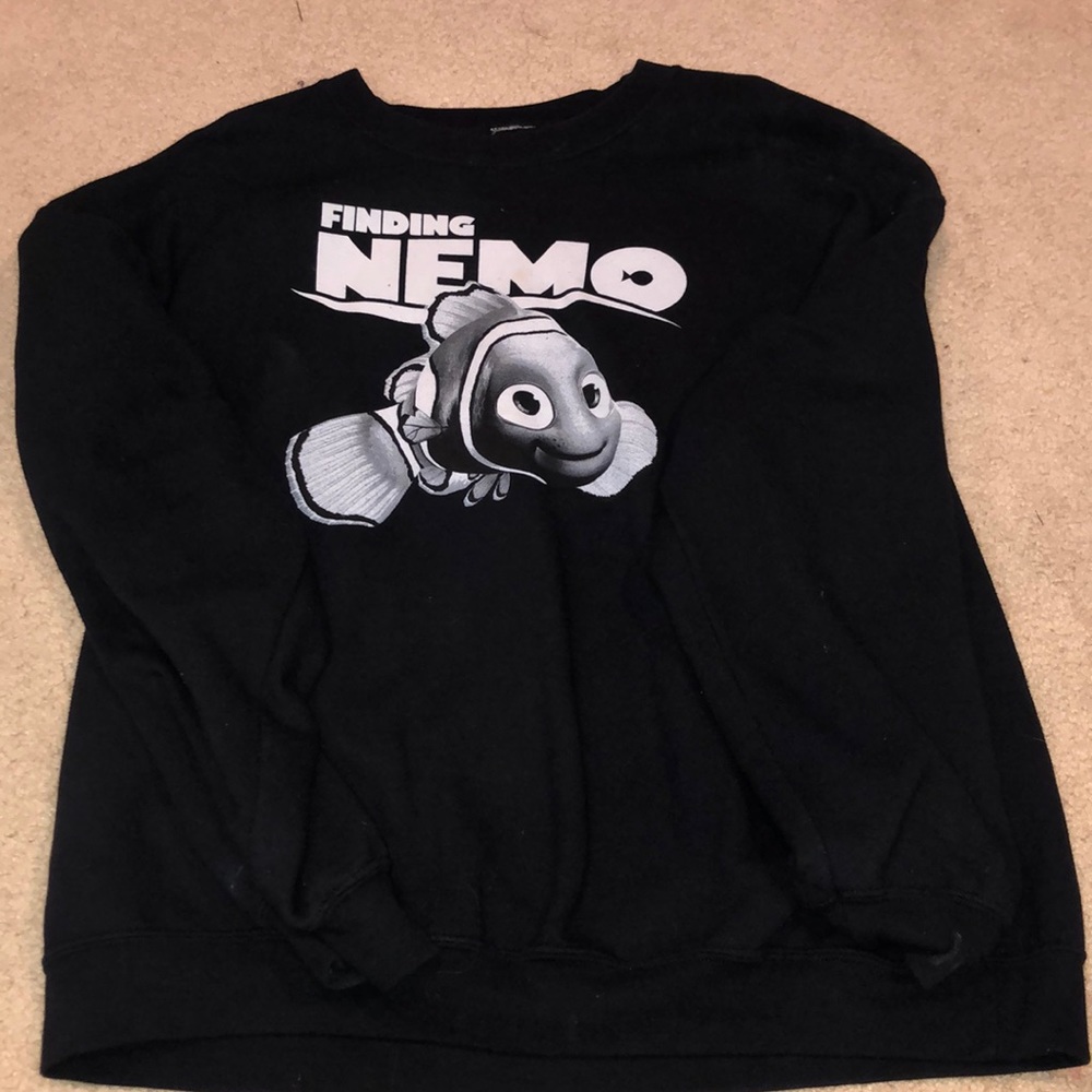 Over sized finding Nemo crew neck sweatshirt